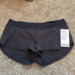 Lululemon athletica power up 2.5” lined shorts, black, new with tags, size 12